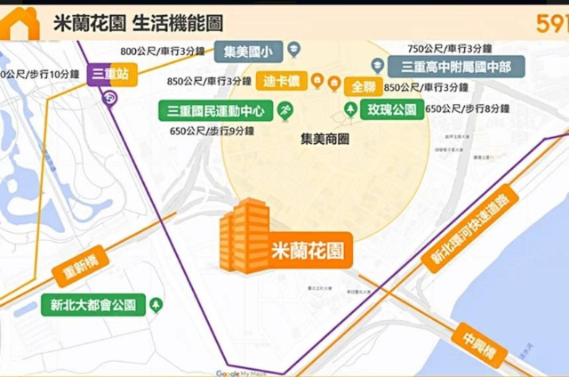 E160捷運三重站~米蘭花園三房車,新北市三重區成功成功一街