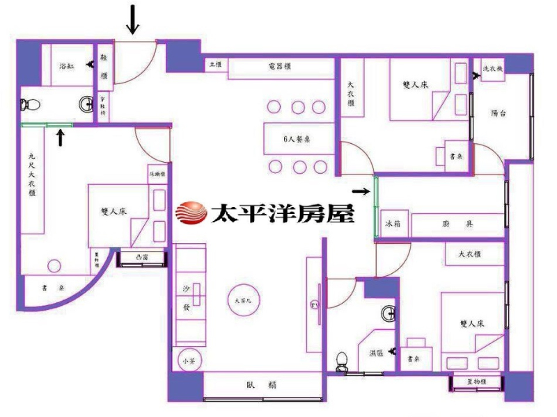 B015-麗晶精裝3房美宅,新北市新莊區自信街