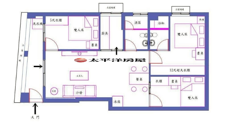 B051-雙鳳歐風 低公設電梯華厦,新北市新莊區雙鳳路