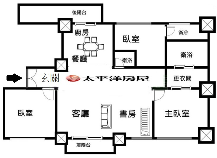 E012-中悅公園3+1房車,桃園市桃園區溫州一路