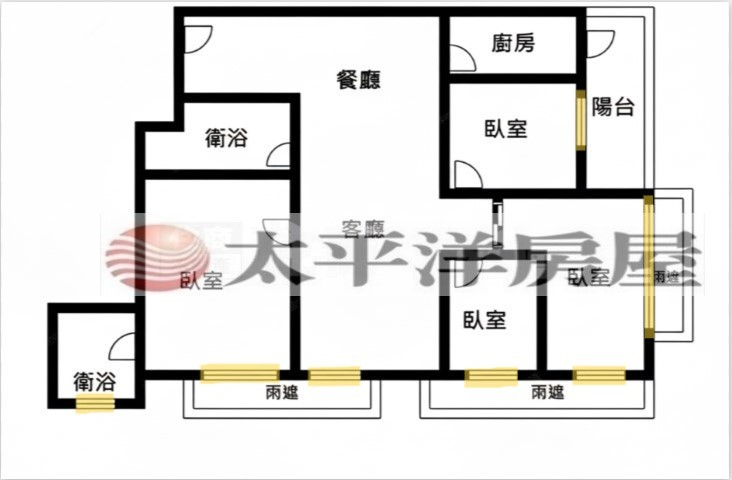 B018-頭前A3景觀四房雙衛平車,新北市新莊區新北大道二段